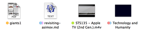 Tagged icons in Mavericks