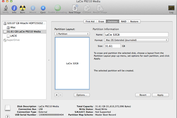 windows how to format partition for os x