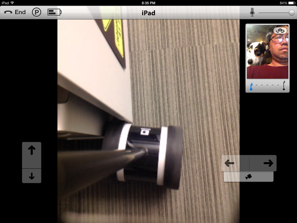 Double iPad app: Looking down