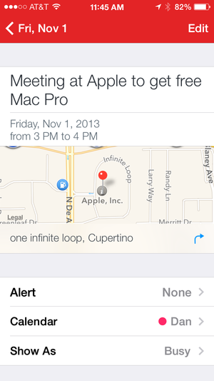Fantastical 2 map view