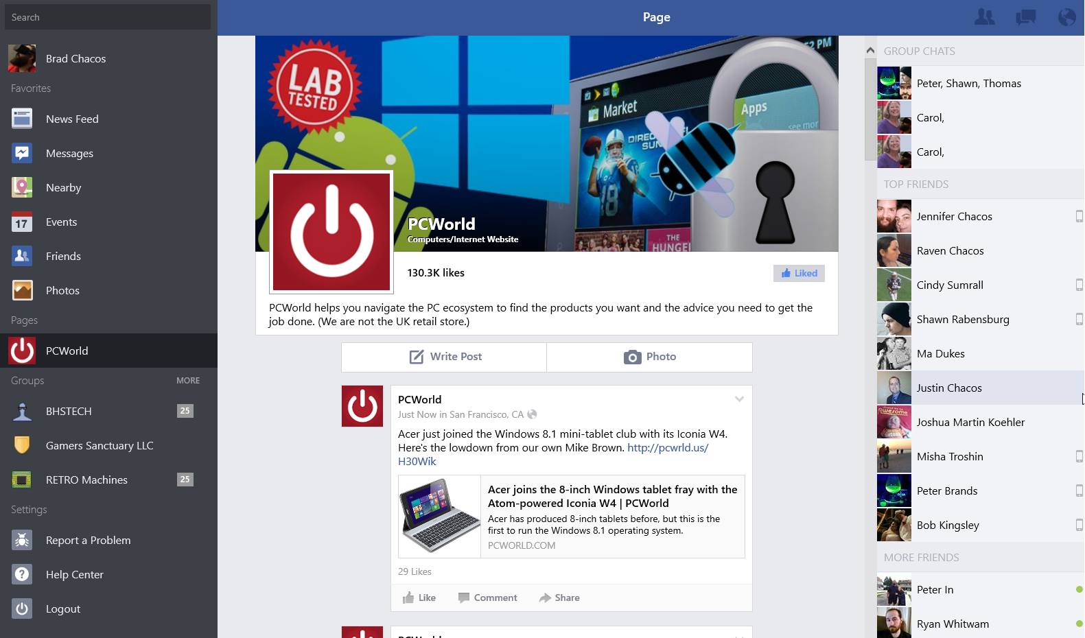 facebook app for windows 8.1