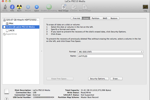 disk utility mac format for windows