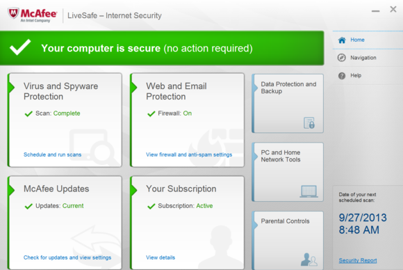 McAfee LiveSafe review: Blanket security protects PCs ...