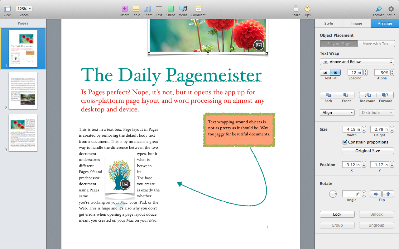 review of apple pages for mac