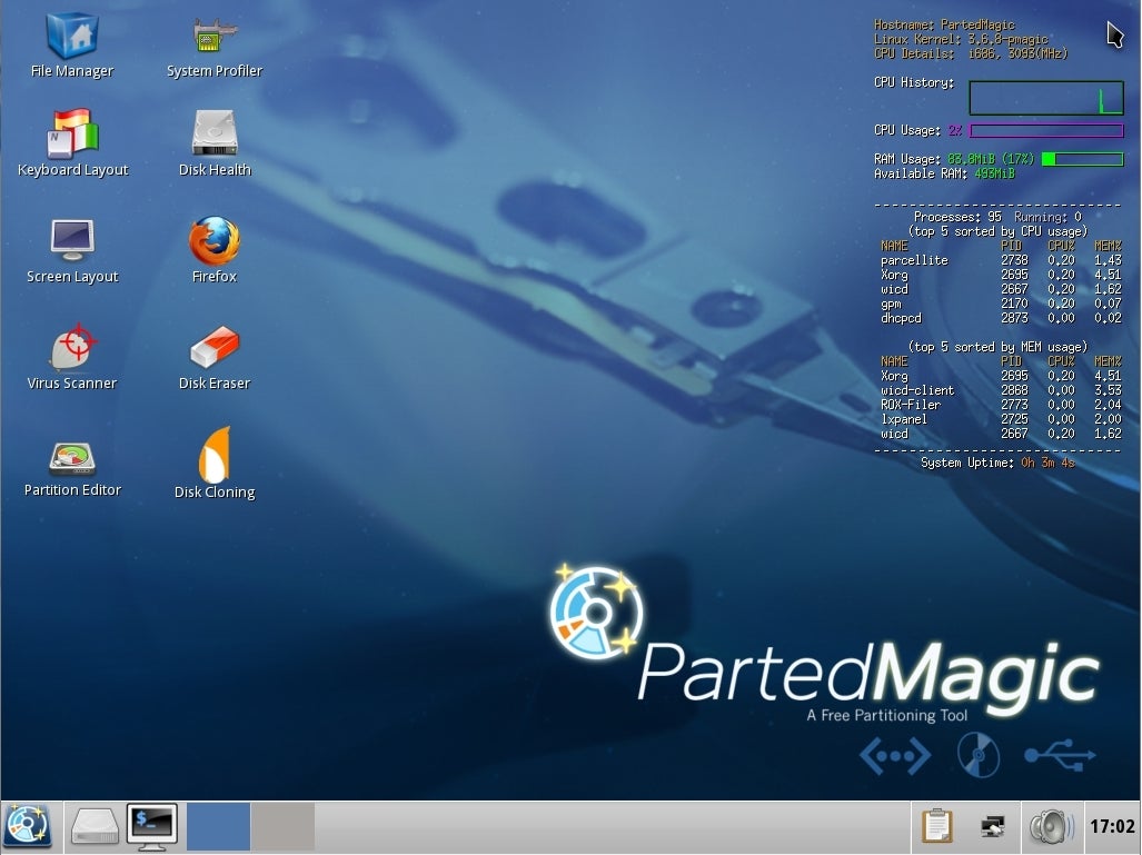 download the last version for windows Parted Magic 2023.08.22