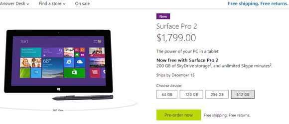 Surface Pro 2 December