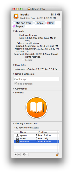 how to get permission to view files on mac