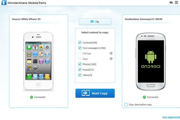 Wondershare data transfer