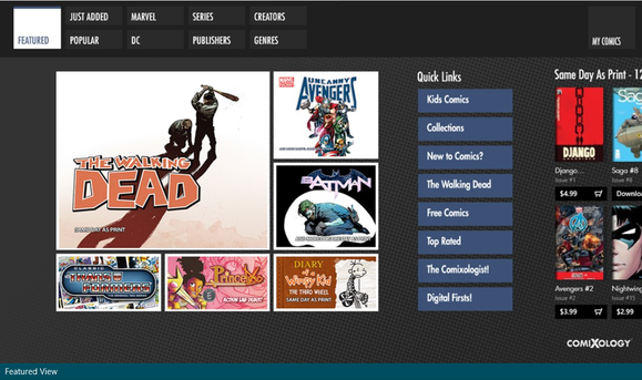 comixology windows 8