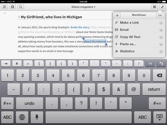 ipad editorial