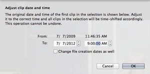 time and date imovie