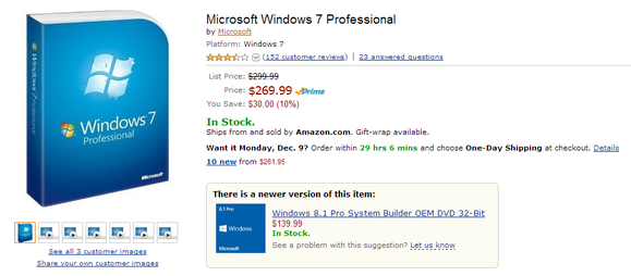 windows 7 amazon