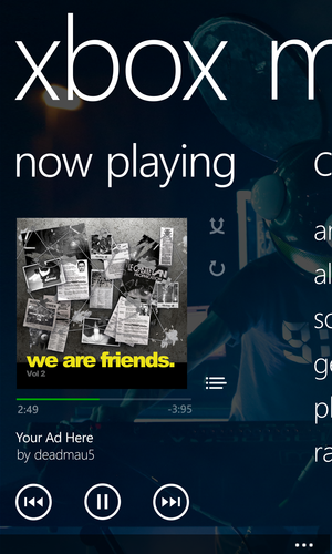 windows phone xbox music