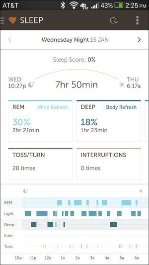 basis sleep vertical