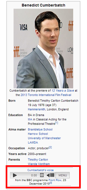 cumberbatch wikipedia voice