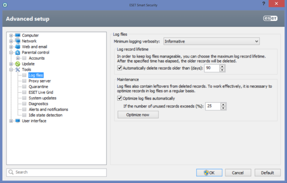 eset settings