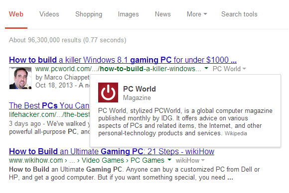 google search bio pcworld