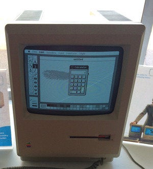 MacPaint on a Macintosh 128K