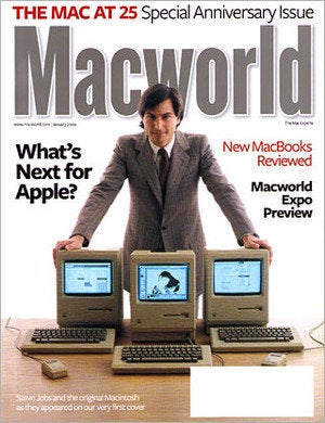 Macworld 25th anniversary Mac cover