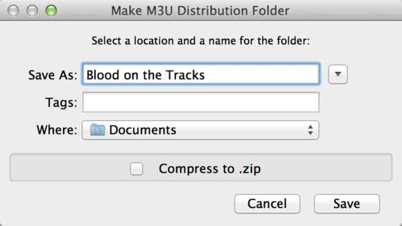 make m3u distribution folder
