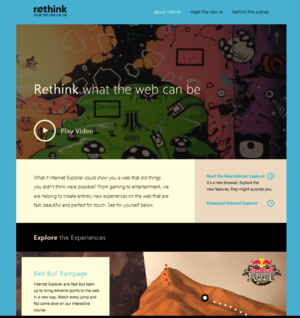 rethink homepage