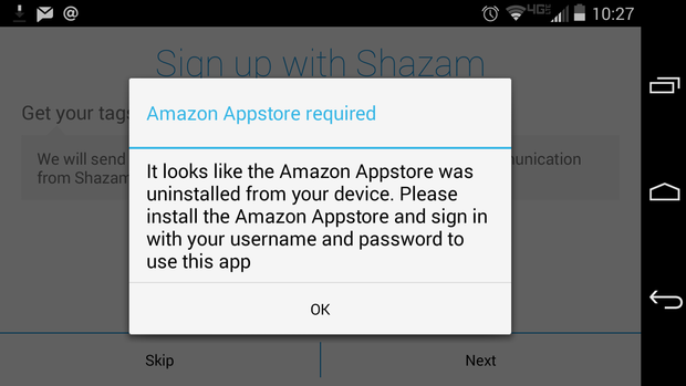 amazon appstore required