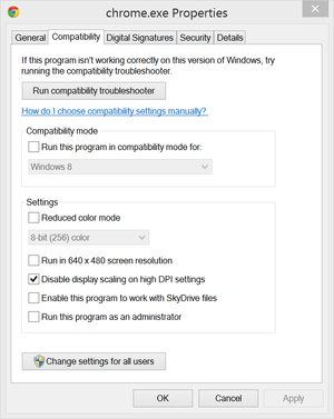 chrome properties