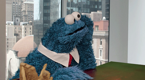 cookie monster bored
