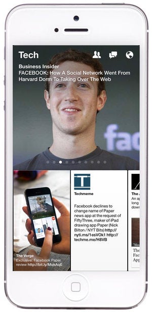facebook paper iphone