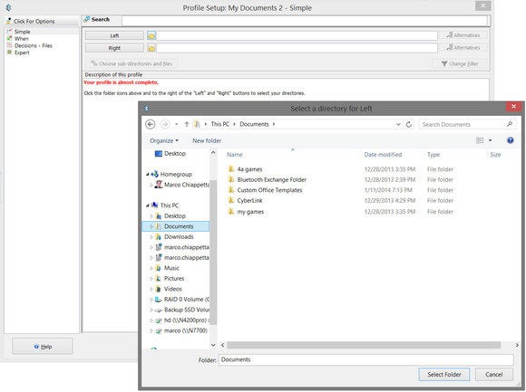 profile folder