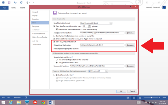save to google drive from office edited