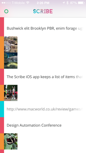 Scribe iPhone