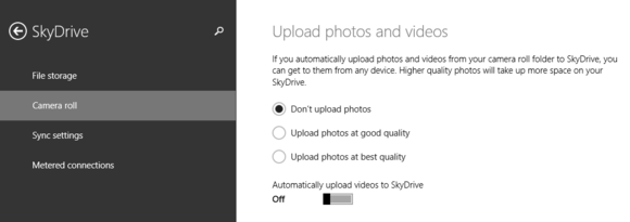 skydrive camera roll