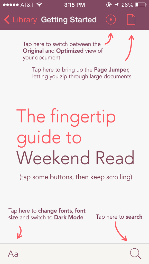 weekendread getstarted