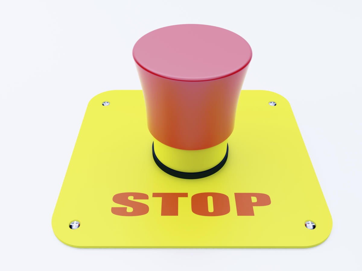 Emergency stop button 95522354