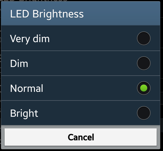 advanced settings brightness