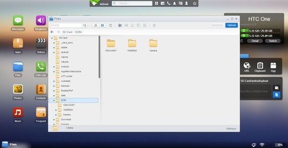 web airdroid back up files to computer