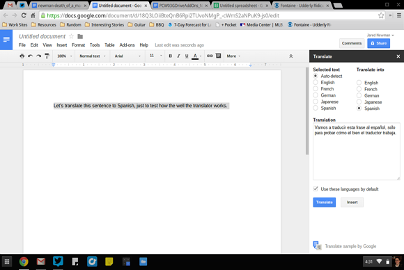 docs translate