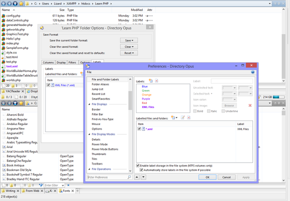 dopus 11 labels