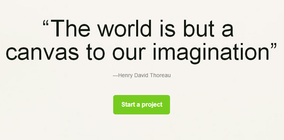 kickstarter homepage quote