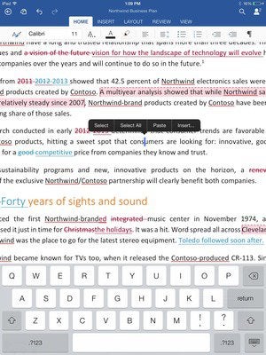 office for ipad word highlight 2