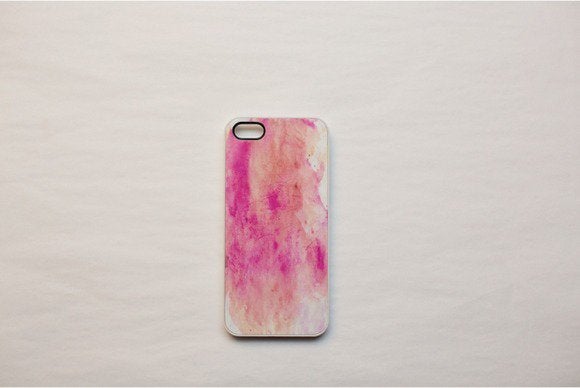 scarletandgold watercolorpink iphone