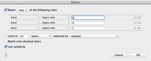 smart playlist