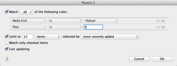 smart playlist
