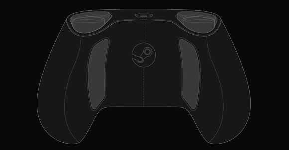 steam controller rear view