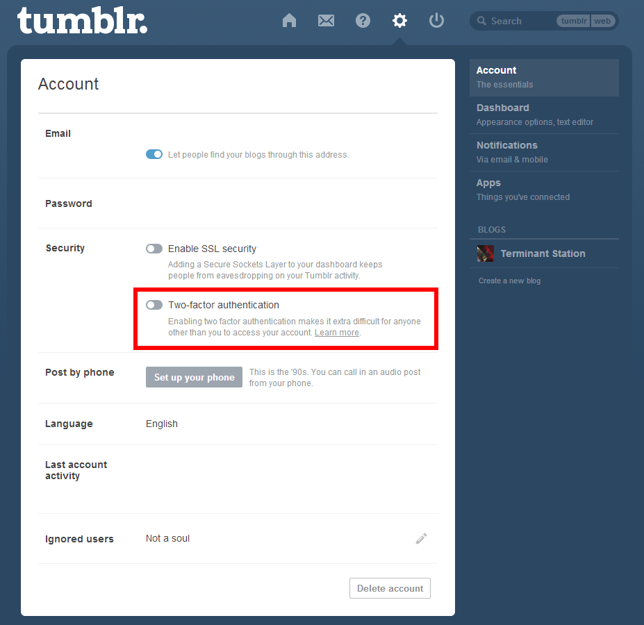 How To Use Tumblr S New Two Factor Authentication Pcworld