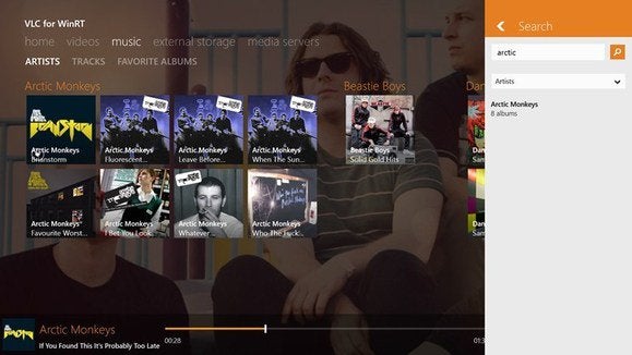 vlc windows 8 music
