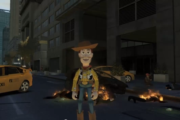 Woody walks Liberty City