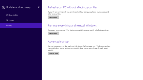 4 refresh or reset windows 8