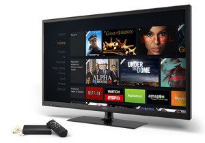 Amazon Fire TV home screen
